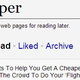 Illustration for article titled How I reclaimed 20 minutes of my life - Instapaper to the rescue!